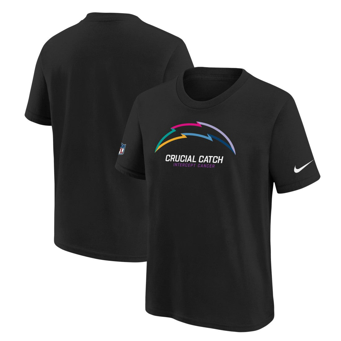Los Angeles Chargers Nike Youth 2024 NFL Crucial Catch T-Shirt