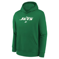 New York Jets Nike Youth Rewind Club Fleece Pullover Hoodie