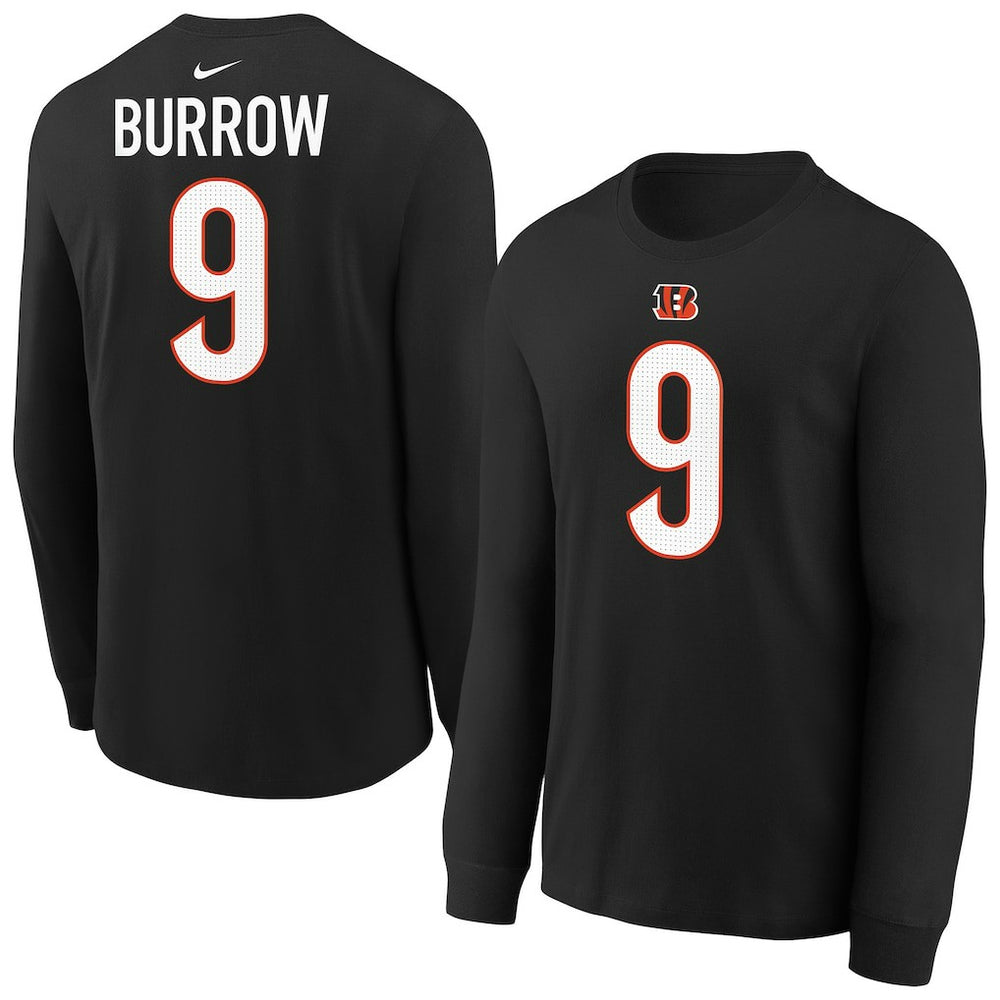 Cincinnati Bengals Nike Joe Burrow  Youth Player Name & Number Long Sleeve T-Shirt