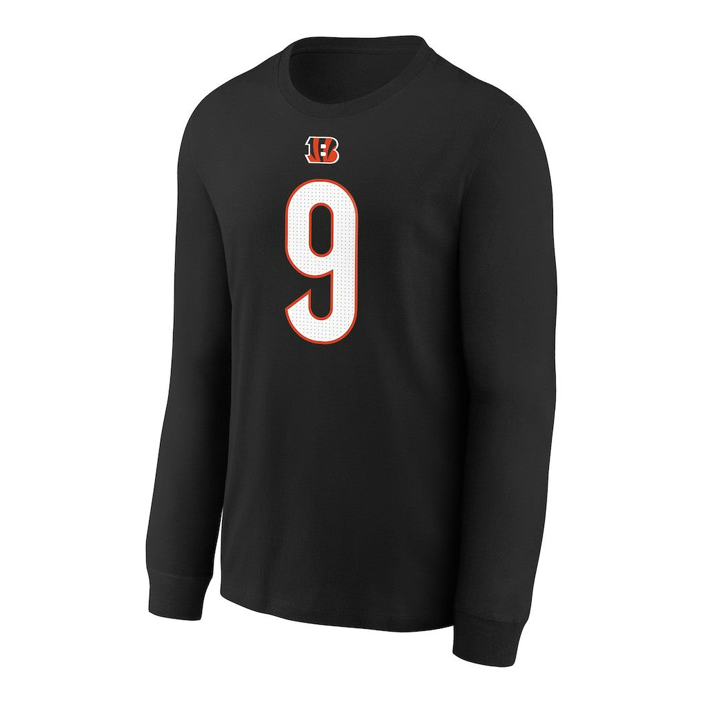 Cincinnati Bengals Nike Joe Burrow  Youth Player Name & Number Long Sleeve T-Shirt