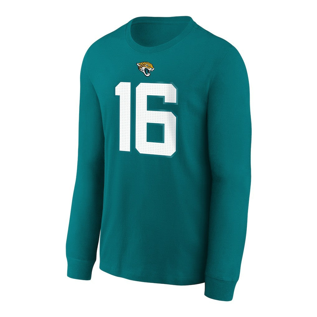 Jacksonville Jaguars Nike Trevor Lawrence  Youth Player Name & Number Long Sleeve T-Shirt