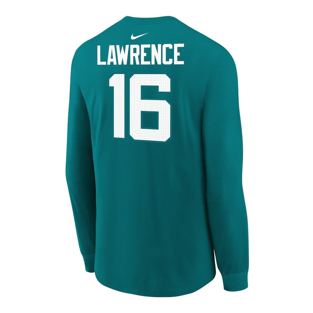 Jacksonville Jaguars Nike Trevor Lawrence  Youth Player Name & Number Long Sleeve T-Shirt