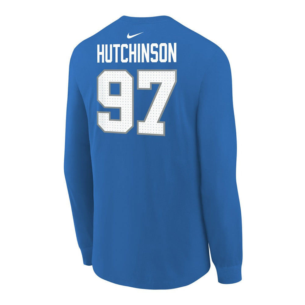 Detroit Lions Nike Aidan Hutchinson  Youth Player Name & Number Long Sleeve T-Shirt