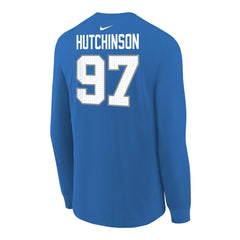 Detroit Lions Nike Aidan Hutchinson  Youth Player Name & Number Long Sleeve T-Shirt