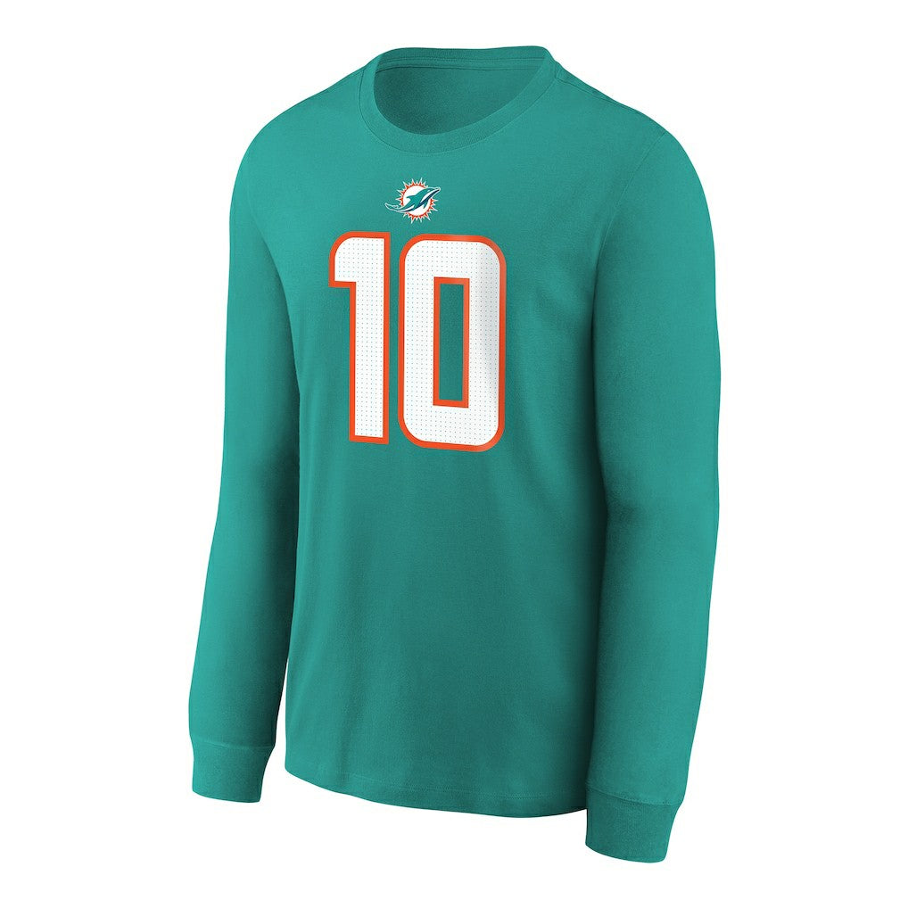 Miami Dolphins Nike Tyreek Hill  Youth Player Name & Number Long Sleeve T-Shirt