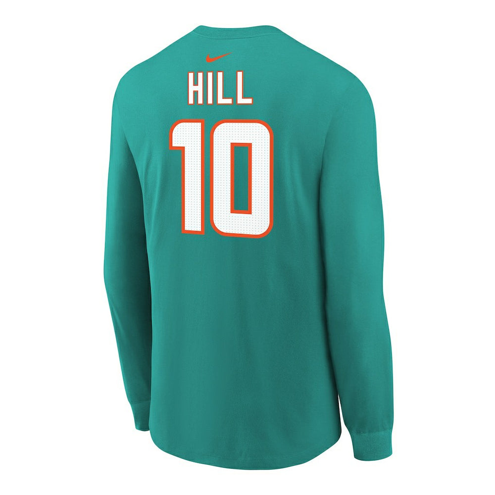 Miami Dolphins Nike Tyreek Hill  Youth Player Name & Number Long Sleeve T-Shirt