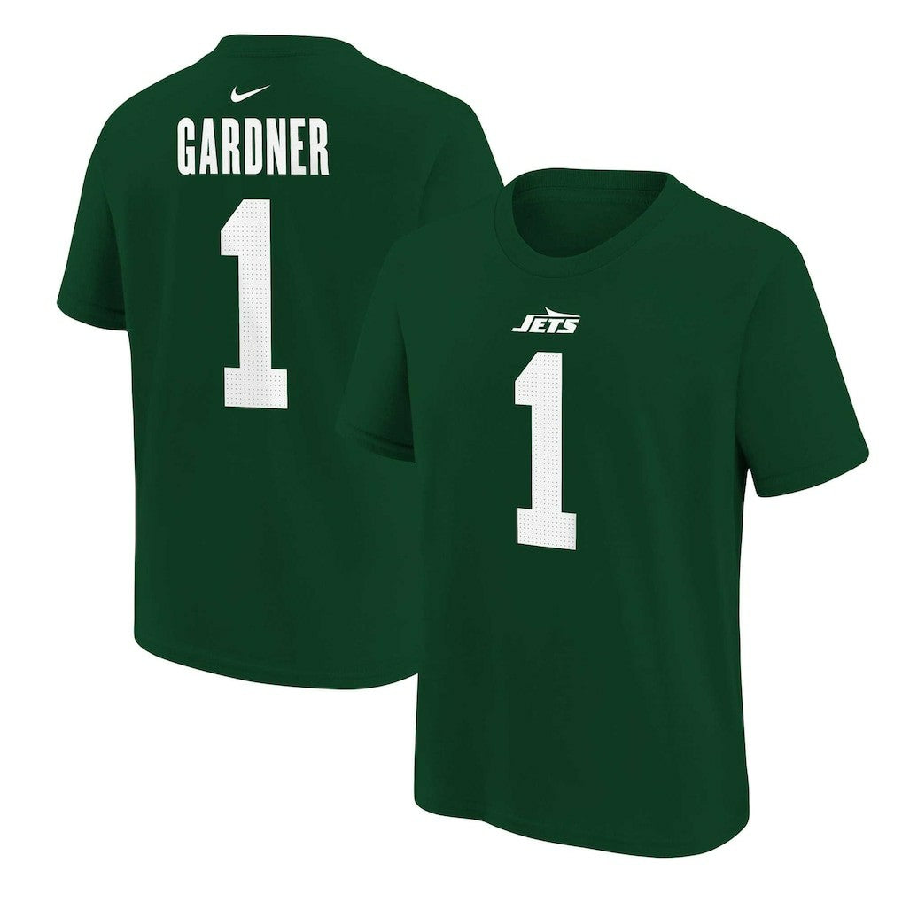 New York Jets Nike Ahmad Sauce Gardner  Youth Player Name & Number T-Shirt