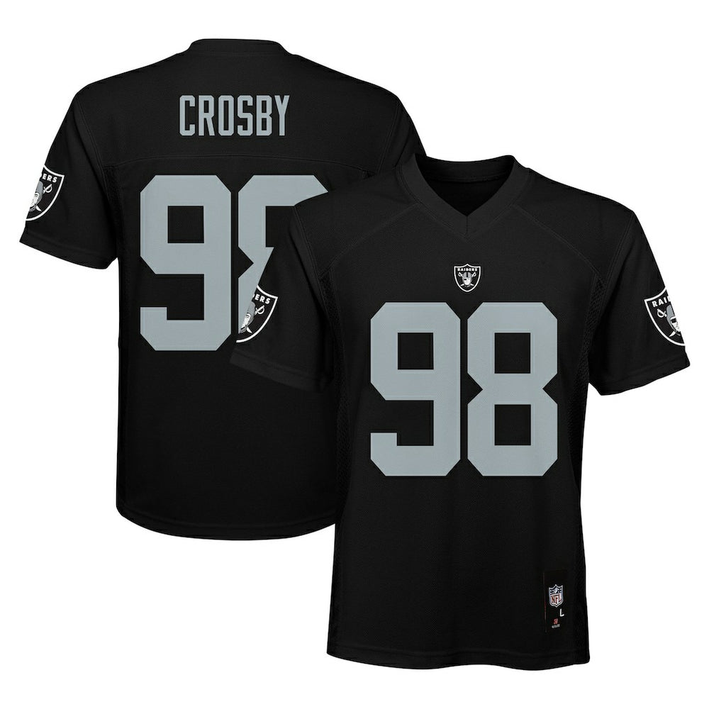 Las Vegas Raiders  Maxx Crosby  Youth Replica Player Jersey