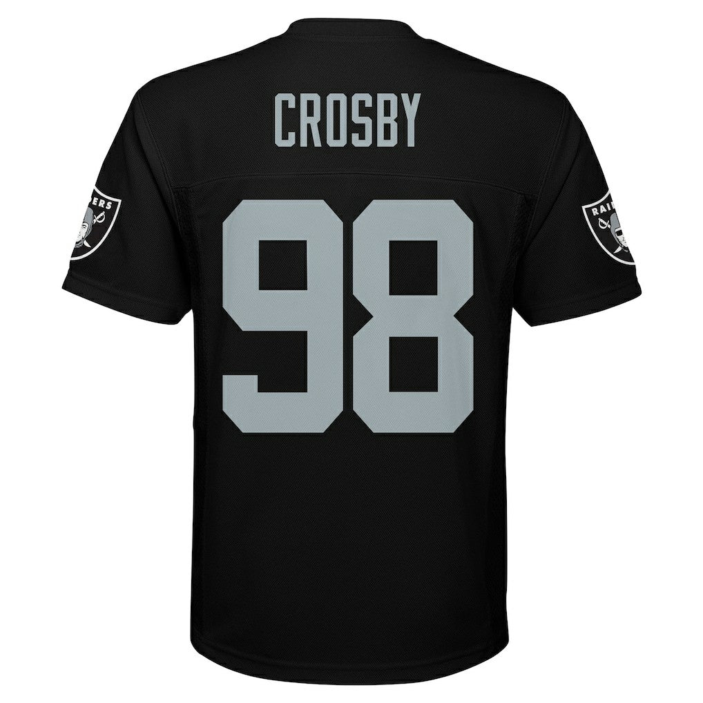 Las Vegas Raiders  Maxx Crosby  Youth Replica Player Jersey