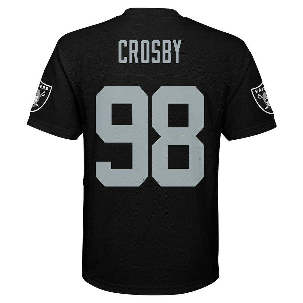 Las Vegas Raiders  Maxx Crosby  Youth Replica Player Jersey