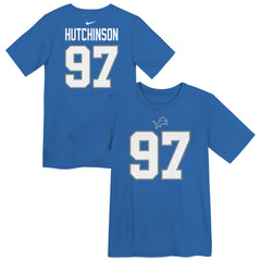 Detroit Lions Nike Aidan Hutchinson  Preschool Player Name & Number T-Shirt