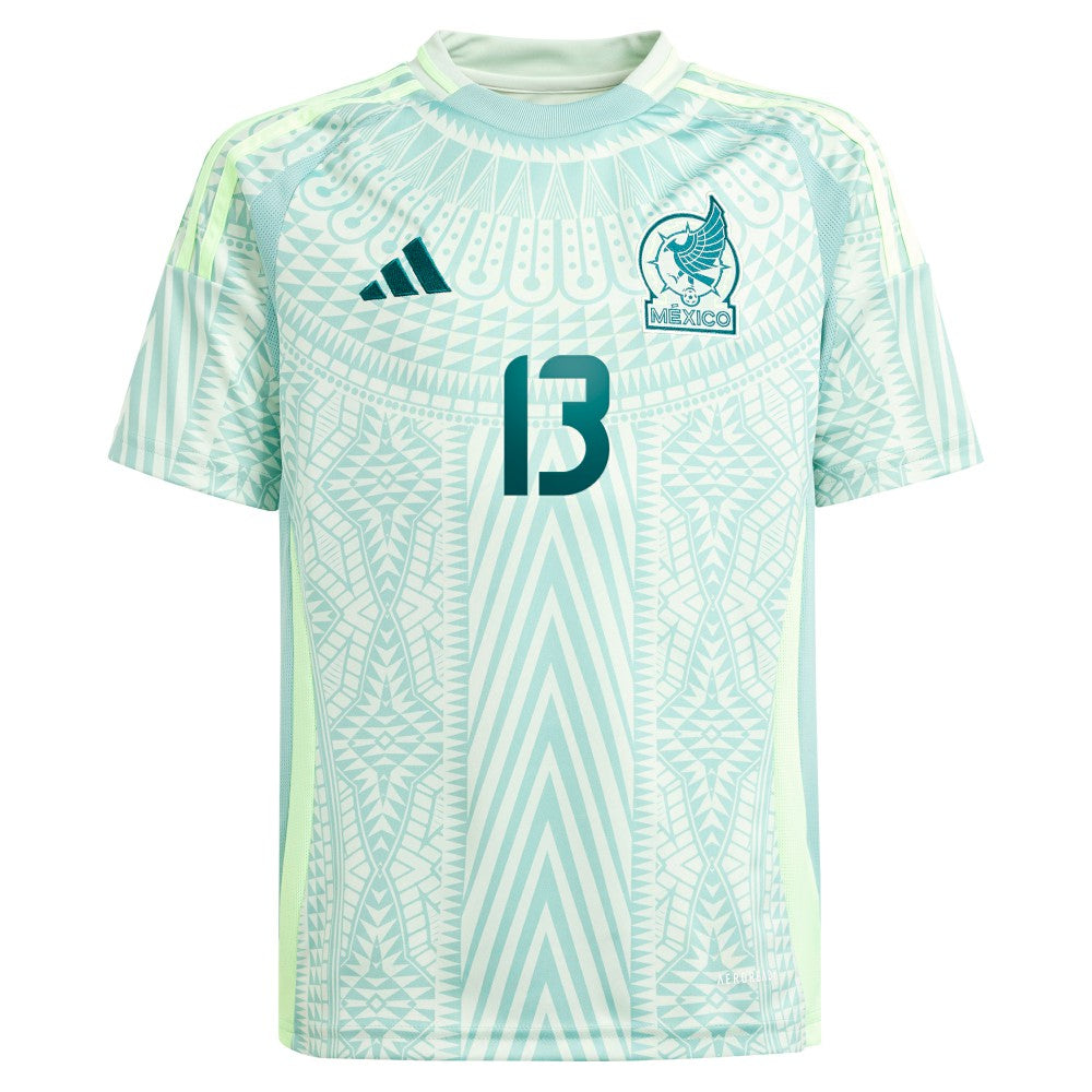 Guillermo Ochoa Mexico National Team Youth 2024 Away Replica Player Jersey Green - Adidas