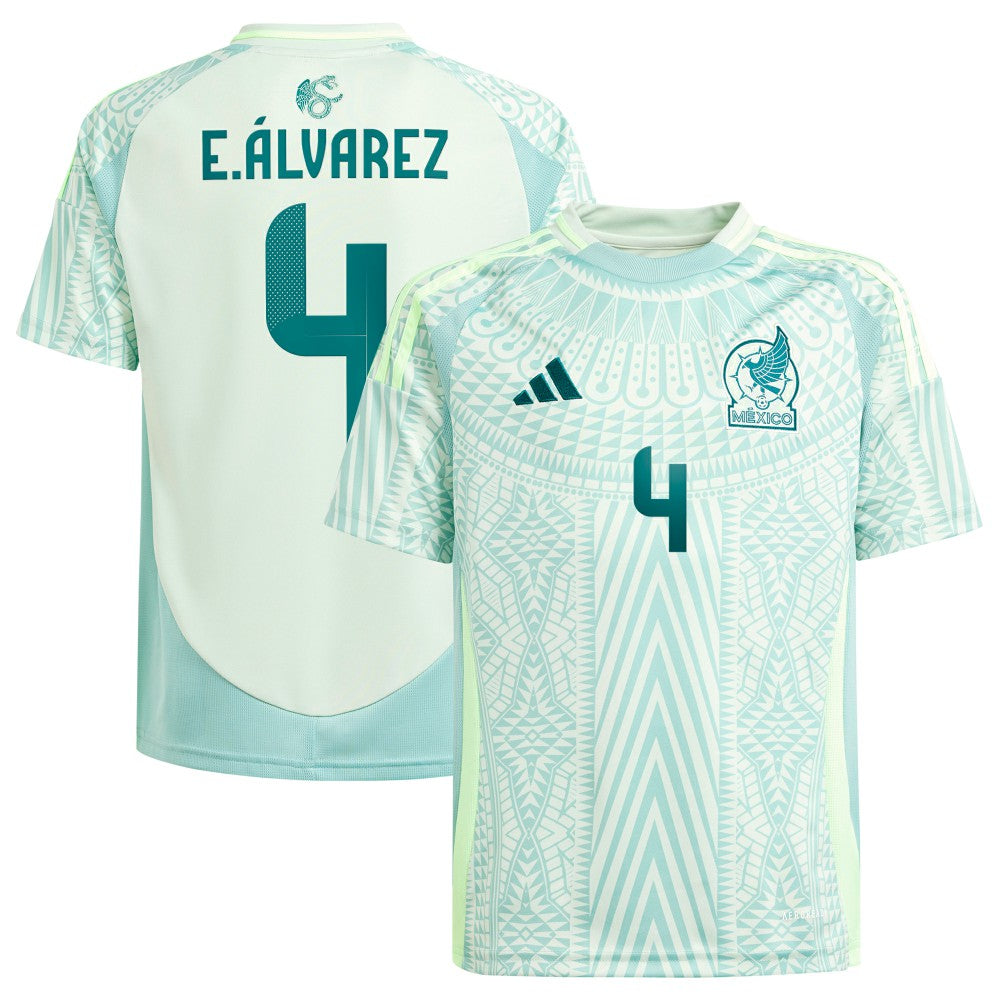 Edson Alvarez Mexico National Team Youth 2024 Away Replica Player Jersey Green - Adidas