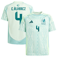 Edson Alvarez Mexico National Team Youth 2024 Away Replica Player Jersey Green - Adidas