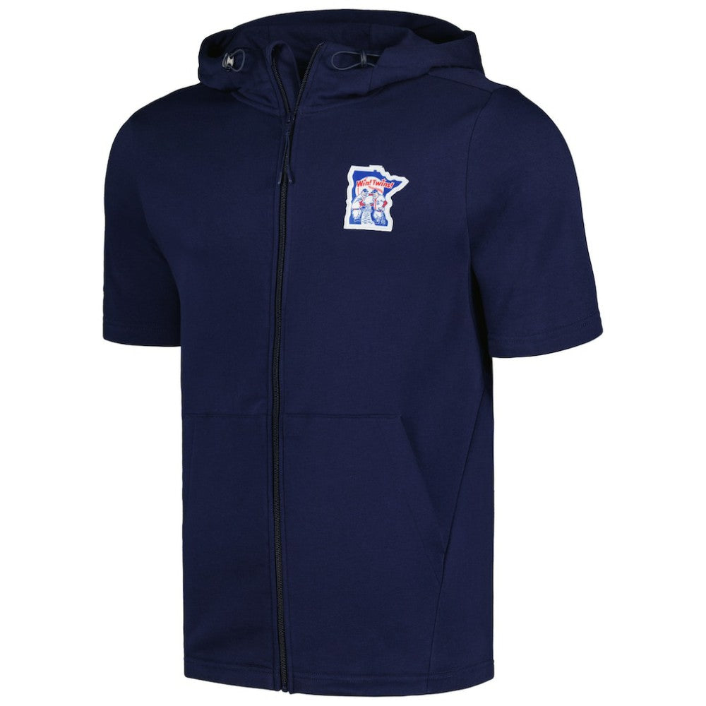 Minnesota Twins Levelwear Recruit Short Sleeve Full-Zip Hoodie | MLB Online