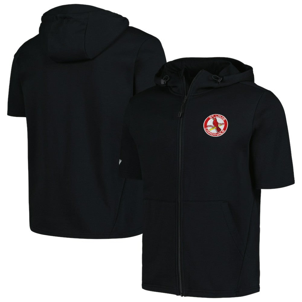 St. Louis Cardinals Levelwear Recruit Short Sleeve Full-Zip Hoodie | MLB On Sale