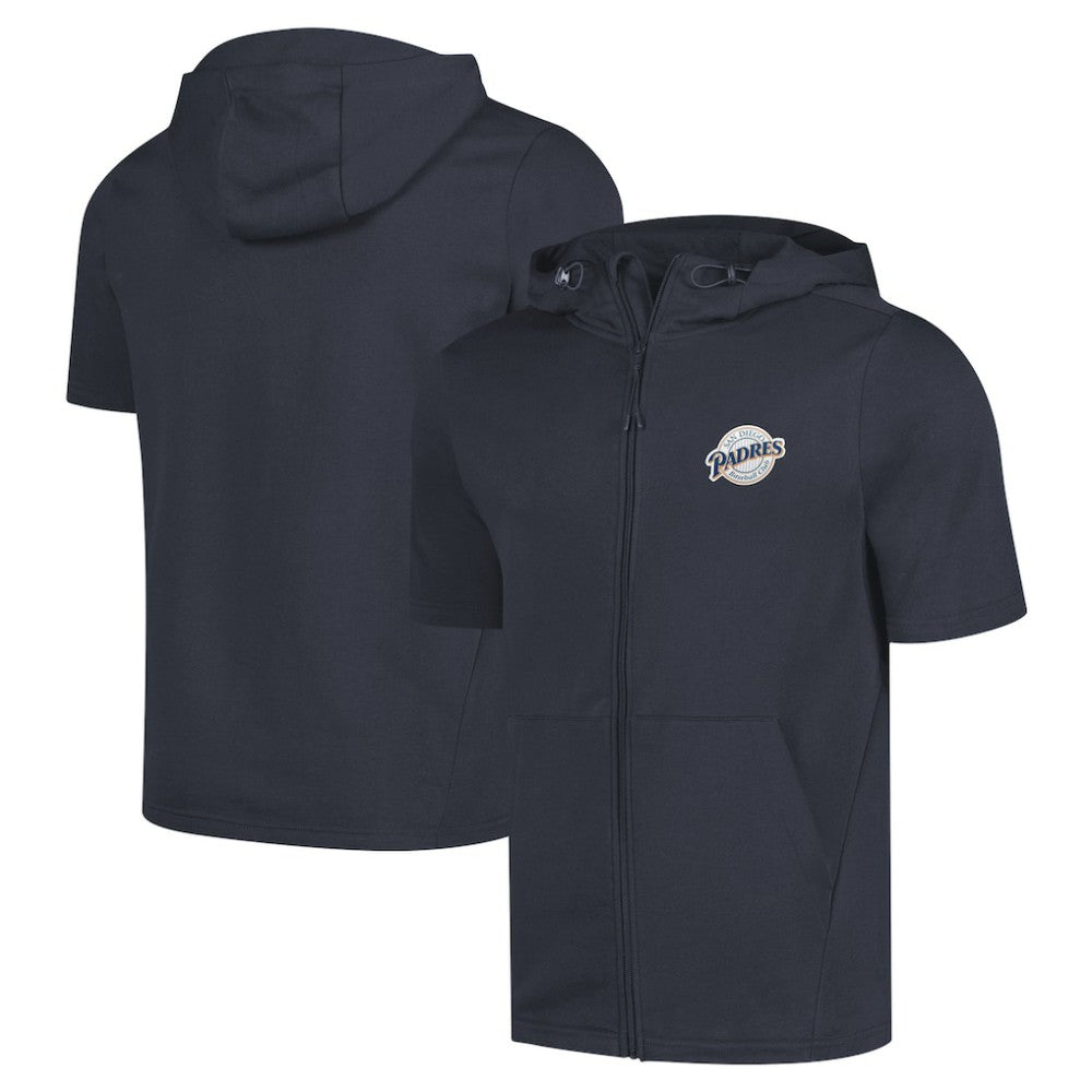 San Diego Padres Levelwear Recruit Short Sleeve Full-Zip Hoodie | MLB US
