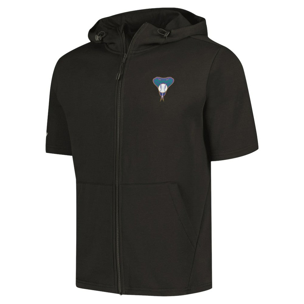 Arizona Diamondbacks Levelwear Recruit Short Sleeve Full-Zip Hoodie | MLB Discount