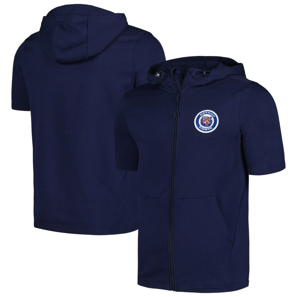 Detroit Tigers Levelwear Recruit Short Sleeve Full-Zip Hoodie | MLB Near me