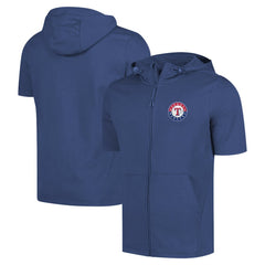 Texas Rangers Levelwear Recruit Short Sleeve Full-Zip Hoodie | MLB US