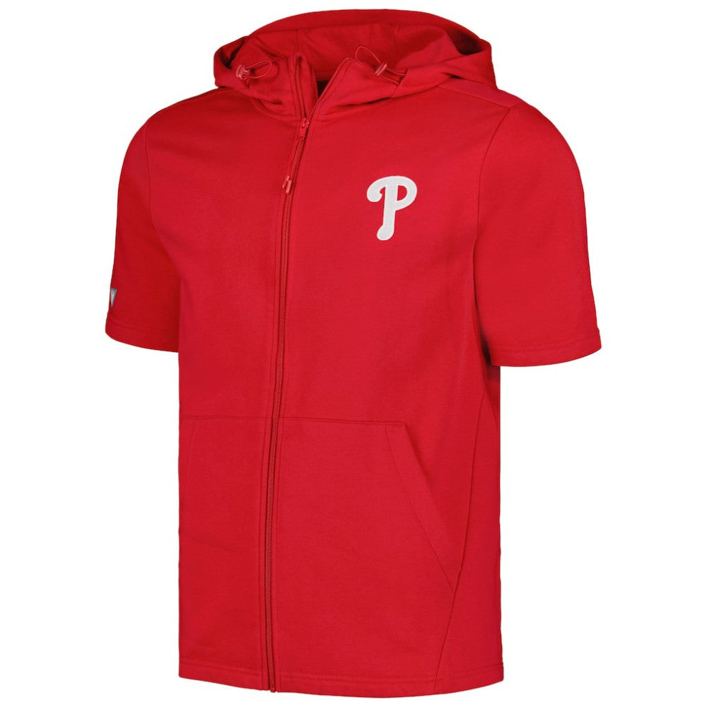 Philadelphia Phillies Levelwear Recruit Short Sleeve Full-Zip Hoodie | MLB Near me