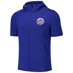 New York Mets Levelwear Recruit Short Sleeve Full-Zip Hoodie | MLB New