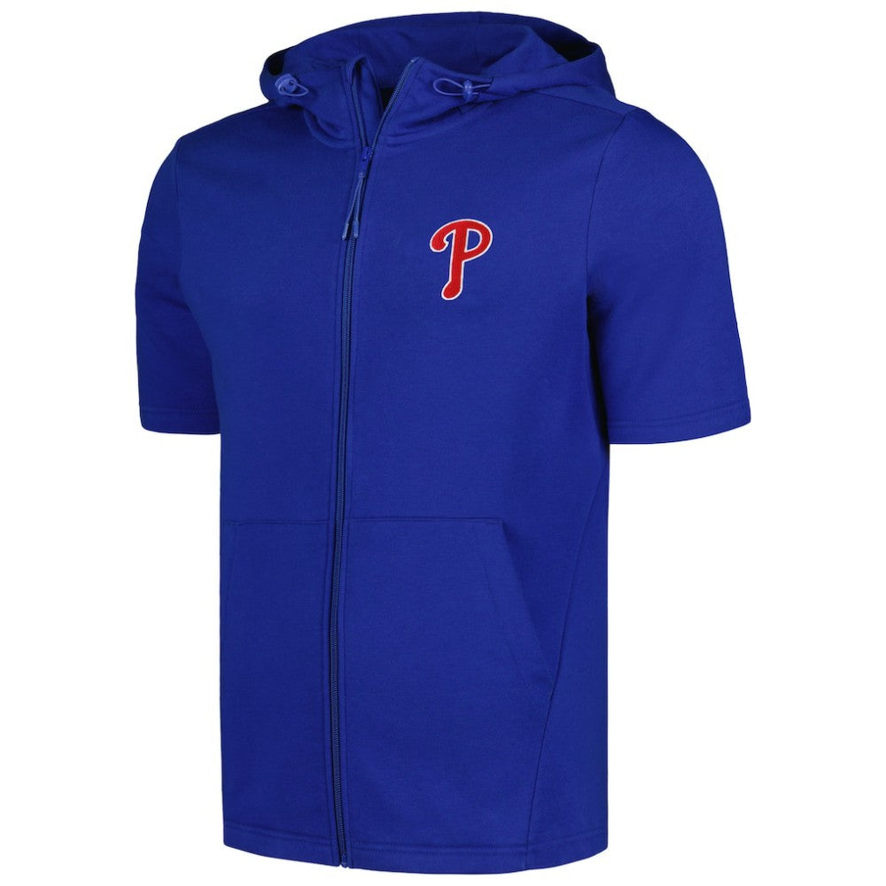 Philadelphia Phillies Levelwear Recruit Short Sleeve Full-Zip Hoodie | MLB Shop