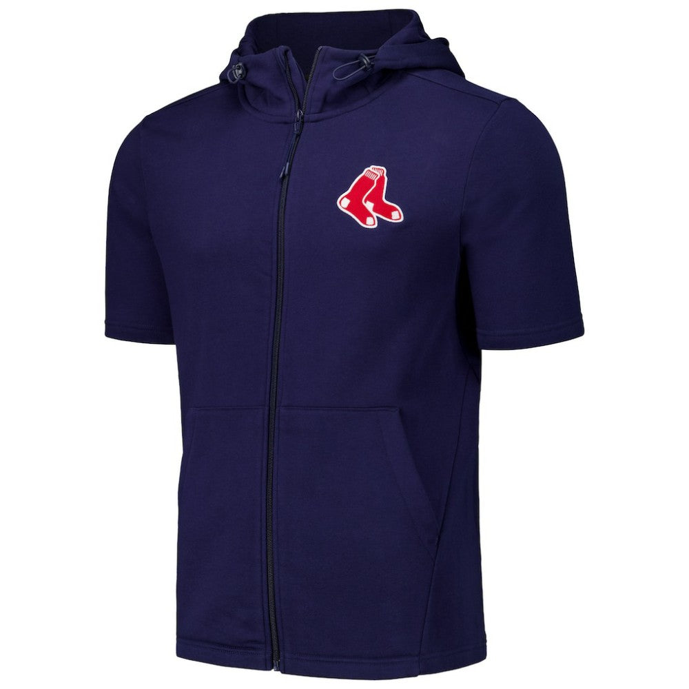 Boston Red Sox Levelwear Recruit Short Sleeve Full-Zip Hoodie | MLB US