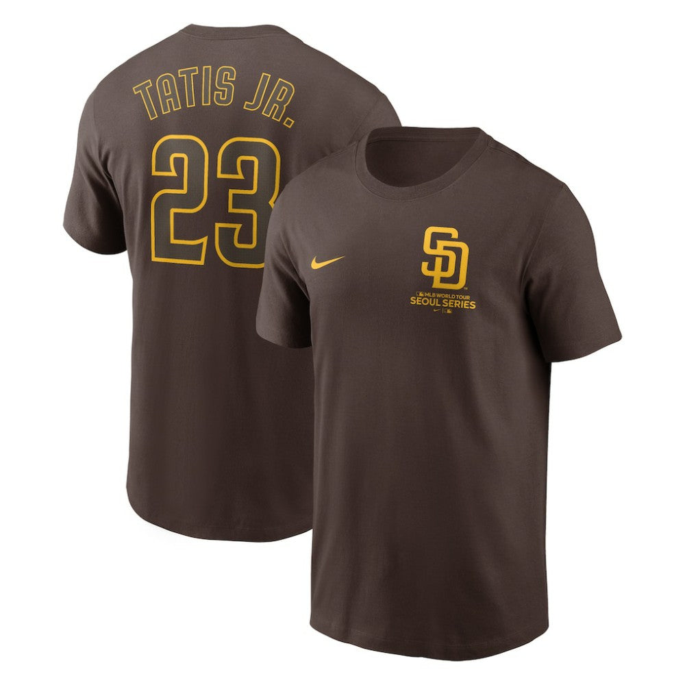 Fernando Tatis Jr. San Diego Padres Nike 2024 MLB World Tour Seoul Series Name & Number T-Shirt | MLB On Sale