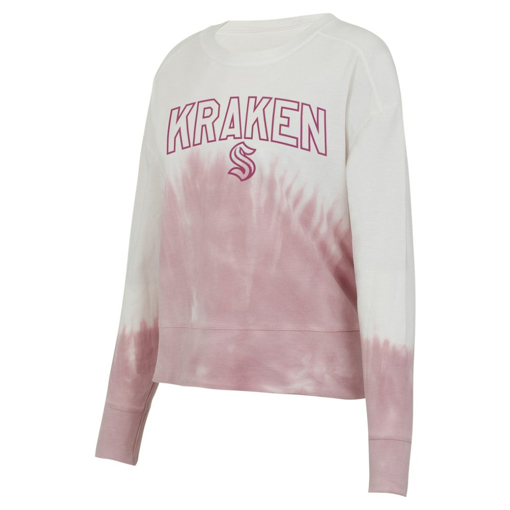 Seattle Kraken Concepts Sport Women's Orchard Tie-Dye Long Sleeve Top For Sale