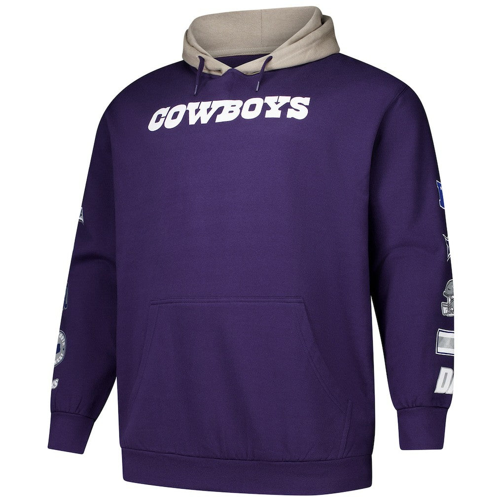 Dallas Cowboys Fanatics Big & Tall Patched Out Pullover Hoodie