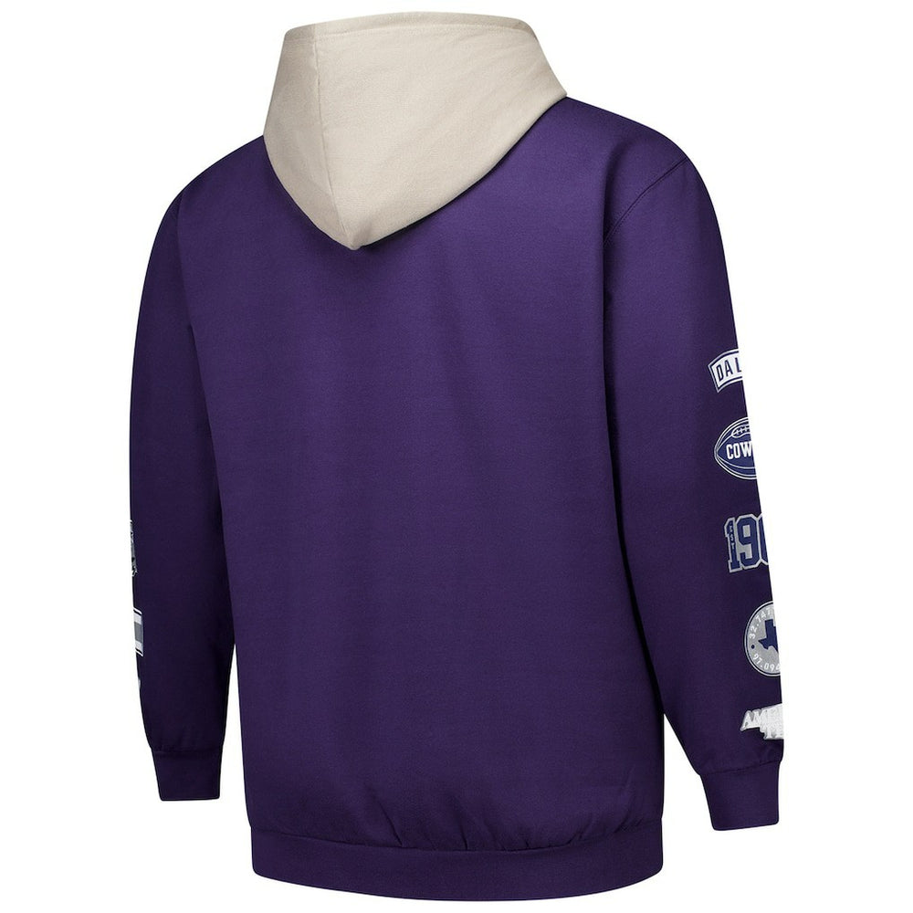 Dallas Cowboys Fanatics Big & Tall Patched Out Pullover Hoodie