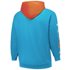 Miami Dolphins Fanatics Big & Tall Patched Out Pullover Hoodie