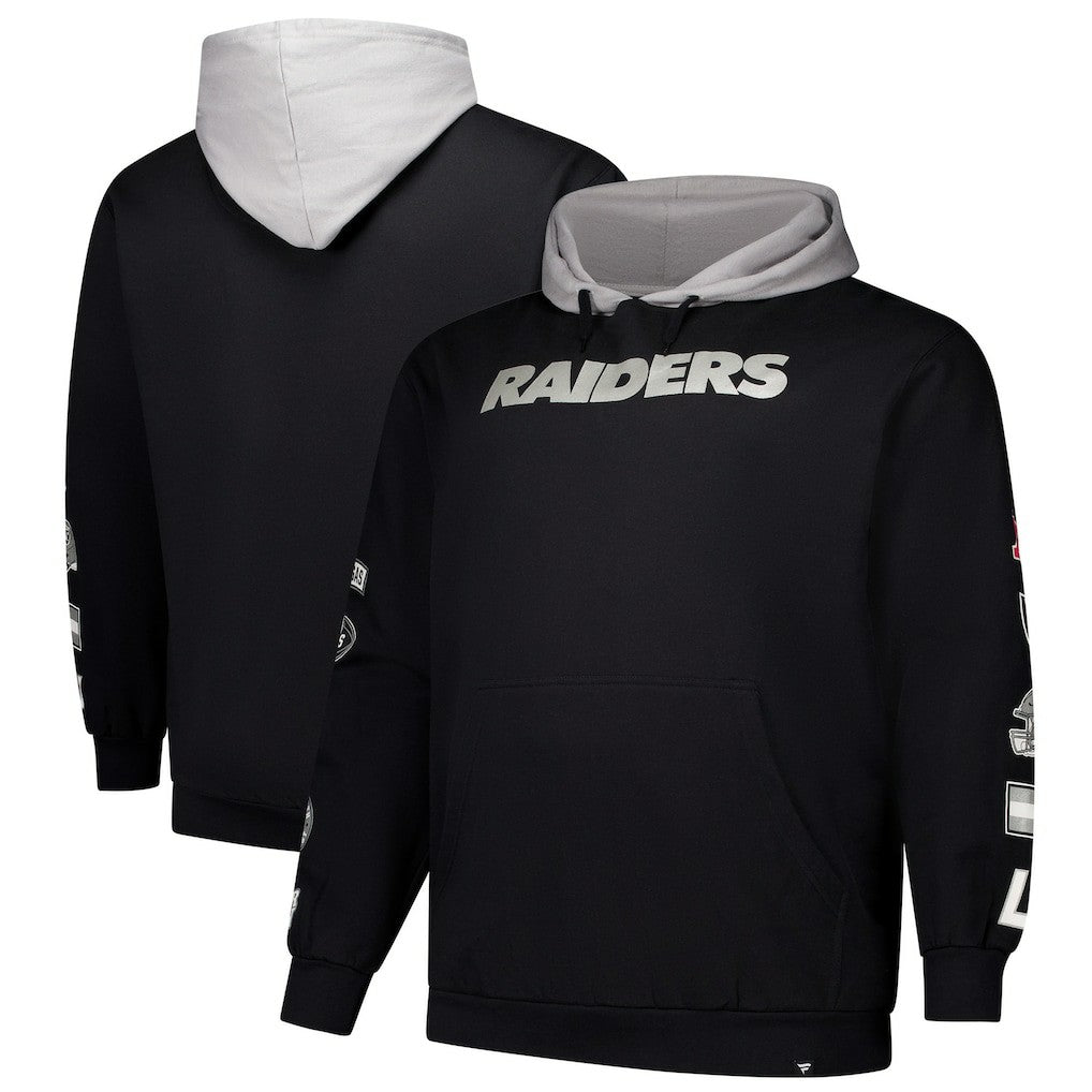 Las Vegas Raiders Fanatics Big & Tall Patched Out Pullover Hoodie