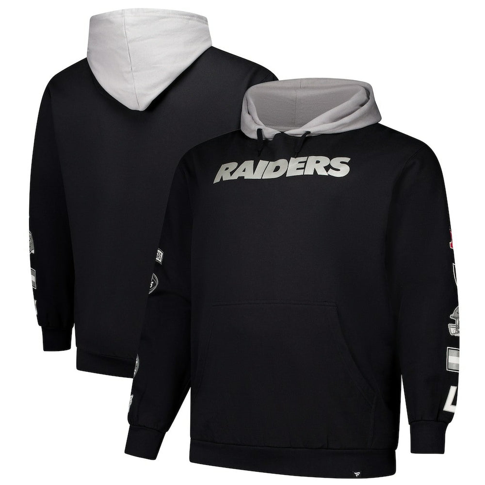 Las Vegas Raiders Fanatics Big & Tall Patched Out Pullover Hoodie