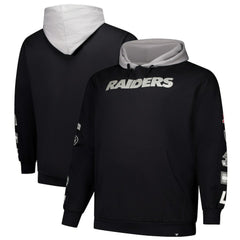 Las Vegas Raiders Fanatics Big & Tall Patched Out Pullover Hoodie