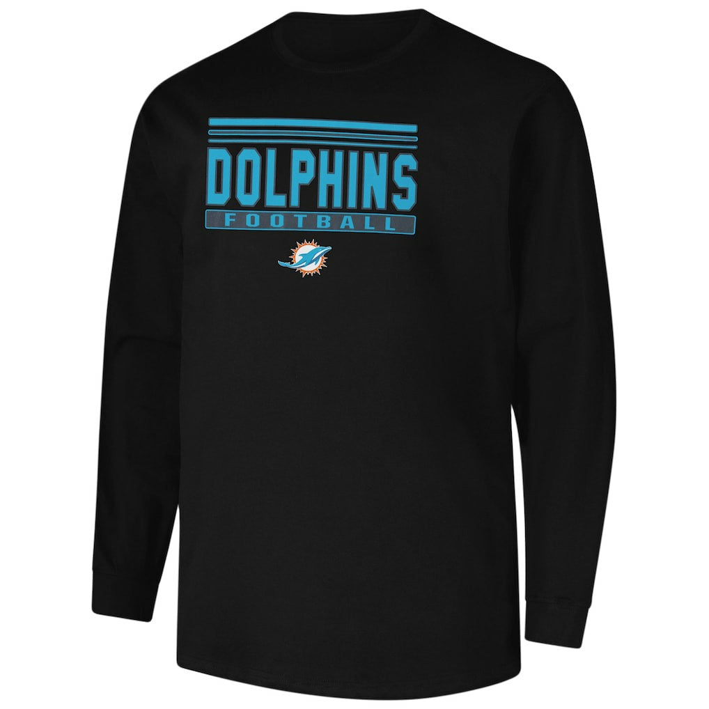 Miami Dolphins  Profile Big & Tall Pop Long Sleeve T-Shirt