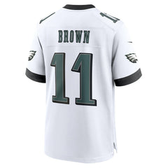Philadelphia Eagles Nike A.J. Brown  White Game Jersey