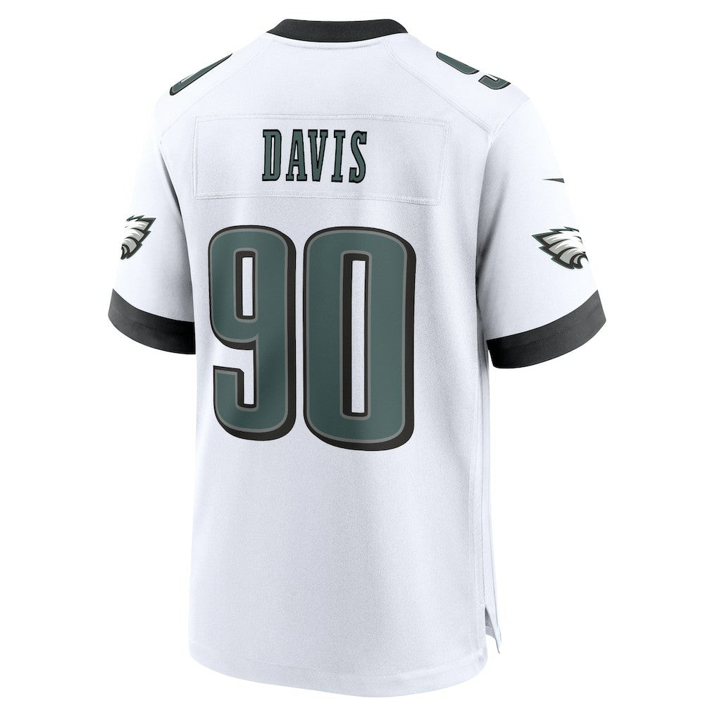 Philadelphia Eagles Nike Jordan Davis  White Game Jersey