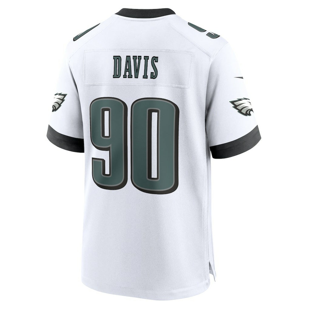 Philadelphia Eagles Nike Jordan Davis  White Game Jersey
