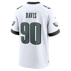 Philadelphia Eagles Nike Jordan Davis  White Game Jersey