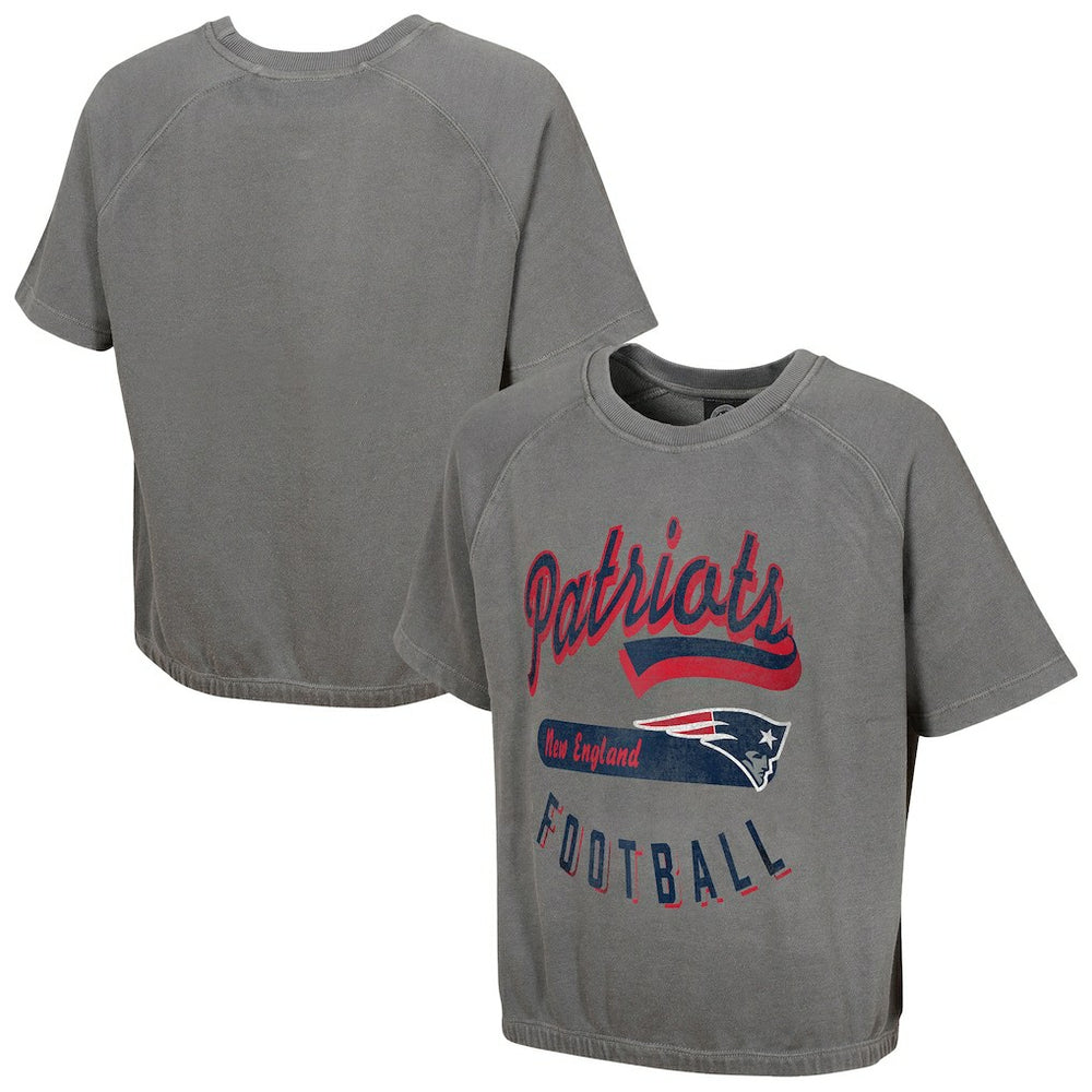 New England Patriots New Era Women's Mineral Wash Short Sleeve Top