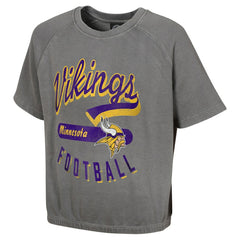 Minnesota Vikings  Women's Mineral Wash Short Sleeve Top