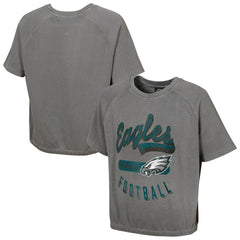 Philadelphia Eagles  Women's Mineral Wash Short Sleeve Top