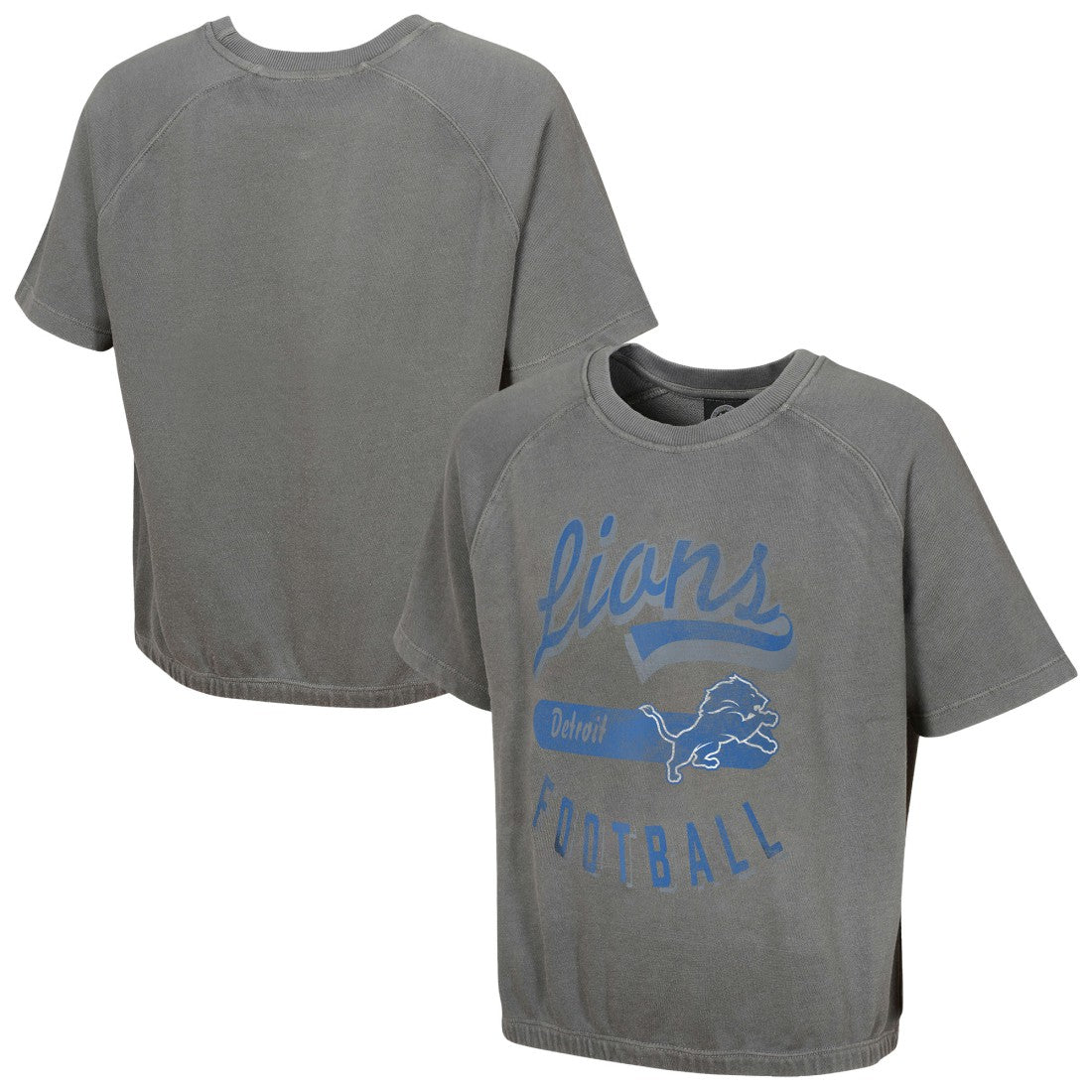 Detroit Lions  Women's Mineral Wash Short Sleeve Top