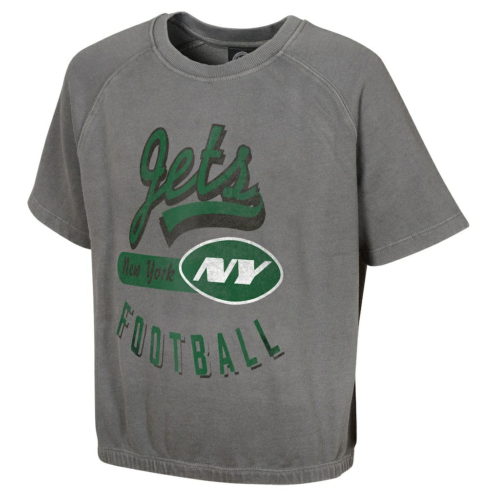 New York Jets New Era Women's Mineral Wash Short Sleeve Top