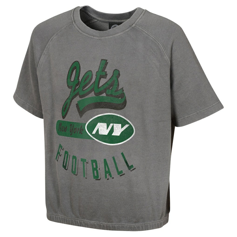 New York Jets New Era Women's Mineral Wash Short Sleeve Top