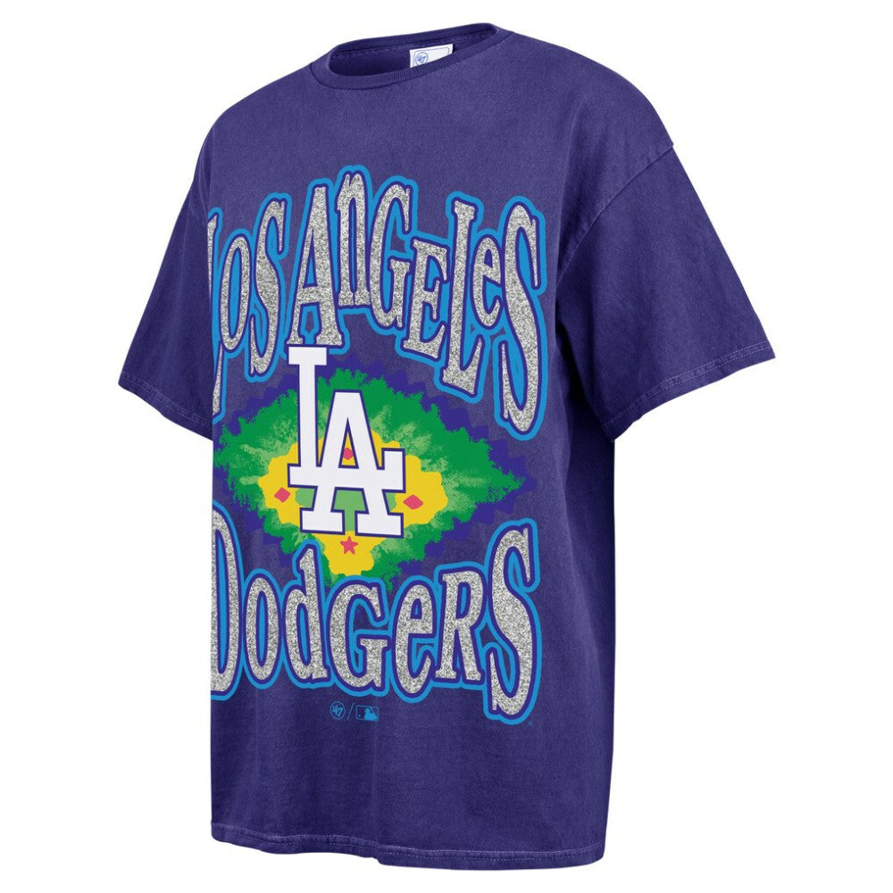 Los Angeles Dodgers '47 Women's Flashing Lights Boyfriend T-Shirt | MLB US