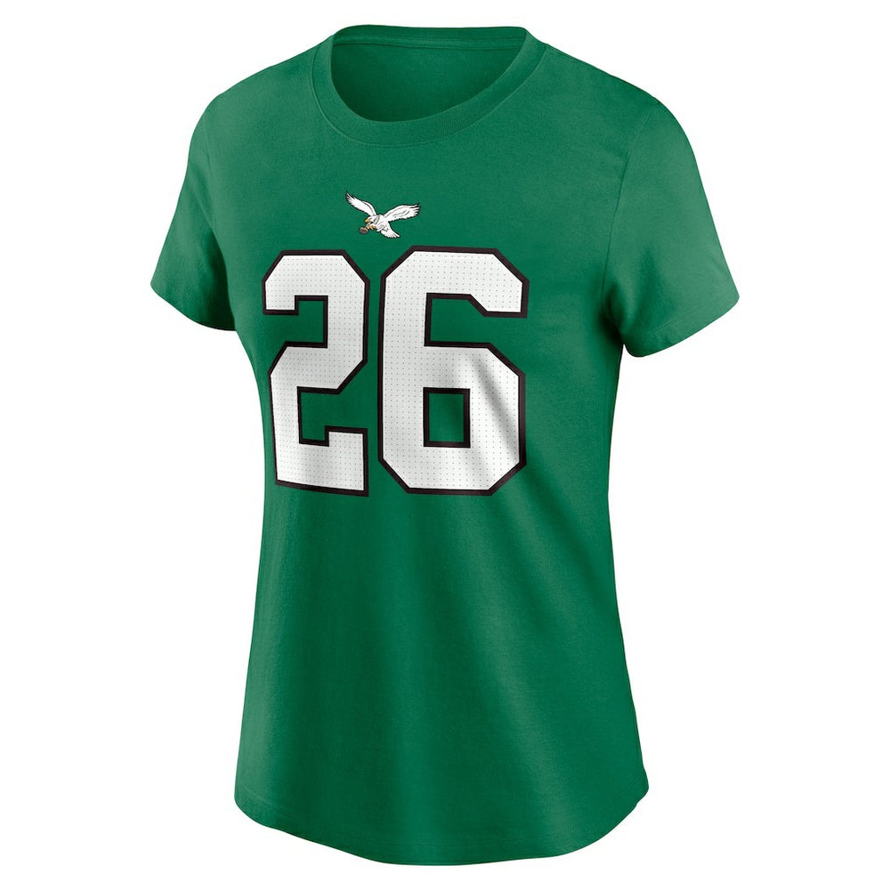 Philadelphia Eagles Nike Saquon Barkley  Women's Player Name & Number T-Shirt