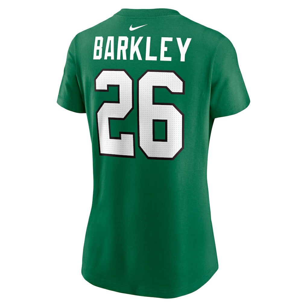 Philadelphia Eagles Nike Saquon Barkley  Women's Player Name & Number T-Shirt